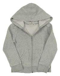 Světlešedá propínací mikina s kapucí H&M