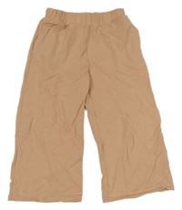 Broskvové crop široké tepláky Next