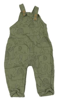 Zelené laclové tepláky se zvířátky George