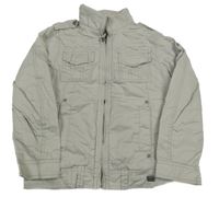 Béžová plátěná jarní bunda 