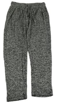 Černo-bílé melírované úpletové legíny X-mail