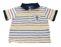 Bílo-barevné pruhované polo tričko Carter's