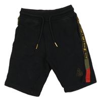 Černé teplákové kraťasy s nápisem Next