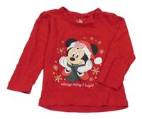 Červené triko s Minnie Disney