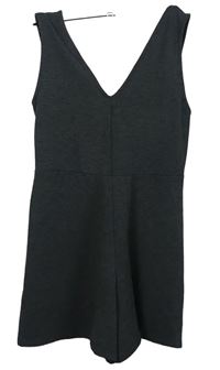 Dámský tmavošedý teplákový letní overal Bershka 