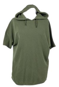 Dámské khaki žebrované tričko s kapucí Gina Benotti 