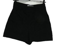 Dámské černé šusťákové prošívané kraťasy Zara 