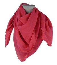 Dámský tmavorůžový šifonový šátek 