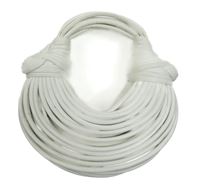 Dámská bílá provázková koženková malá kabelka do ruky 