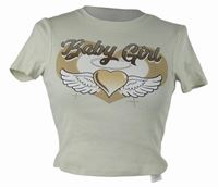 Dámské béžové crop tričko s potiskem FB Sister 