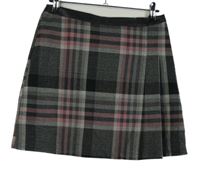 Dámská černo-šedo-růžová kostkovaná sukně Oasis 