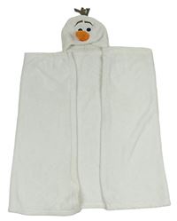 Bílá chlupatá zavinovací deka - Olaf Disney