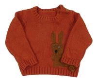 ORanžový svetr s králíkem M&S