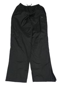 Černé šusťákové podšité kalhoty Dunlop