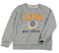 Šedá mikina s nápisem Name it