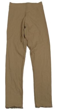 Béžové žebrované legíny Primark