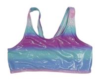 Fialovo-mintovo-modrá plavková lambáda