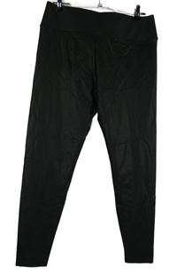 Nové - Dámské černé potažené legíny New Look