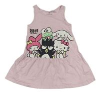 Světlerůžové bavlněné šaty s Kitty H&M