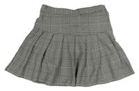 Černo-bílá vzorovaná skládaná sukně zn. H&M