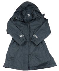 Tmavošedá šusťáková nepromokavá parka s kapucí Tchibo