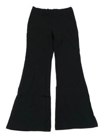 Černé flare kalhoty H&M