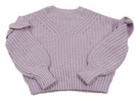 Lila svetr s volánky George