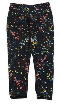 Černo-barevné sportovní legíny M&S