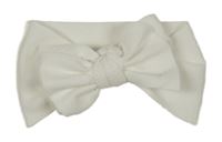 Bílá čelenka s mašlí 