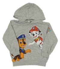 Šedá mikina s kapucí - Tlapková Patrola Nickelodeon