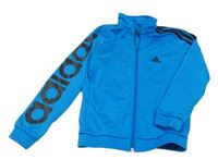 Modrá sportovní propínací mikina s logem Adidas