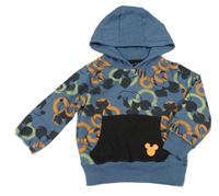 Tmavomodro-barevná mikina s Mickeym a kapucí Disney