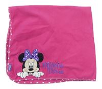 Růžová fleecová deka s Minnií Disney