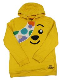 Žlutá mikina s kapucí - Pudsey George