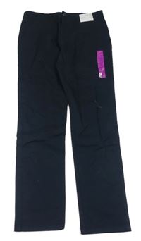 Nové - tmavomodré plátěné chino kalhoty Denim Co. 