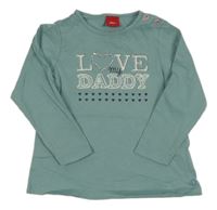 Světlemodré triko s nápisem s. Oliver 