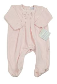 Nové - Světlerůžový sametový overal Le Top 