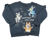 Modrošedá mikina s Bluey George