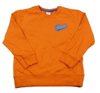 Oranžová mikina s nápisem Little kids