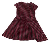 Černo-růžové vzorované šaty C&A