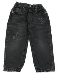 Antracitové rifle s prošoupáním Zara