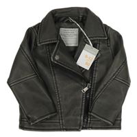 Nové - Šedý koženkový křivák Primark