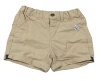 Béžové plátěné kraťasy Kiabi 