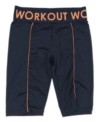 Tmavošedé sportovní elastické kraťasy s nápisy Destination 