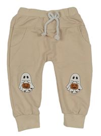 Béžové tepláky s duchy 