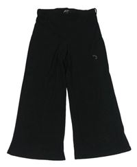 Černé žebrované culottes kalhoty New Look