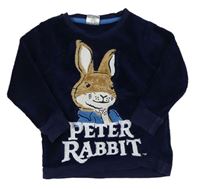 Tmavomodrá plyšová mikina s králíčkem - Peter Rabbit zn. George