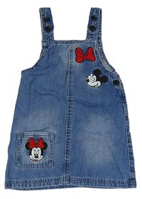Modré riflové šaty s Mickey a Minnie PRIMARK