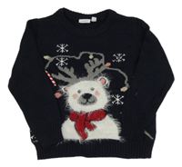 Tmavomodrý svetr s medvídkem name it.