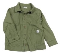 Khaki riflová košilová bunda F&F